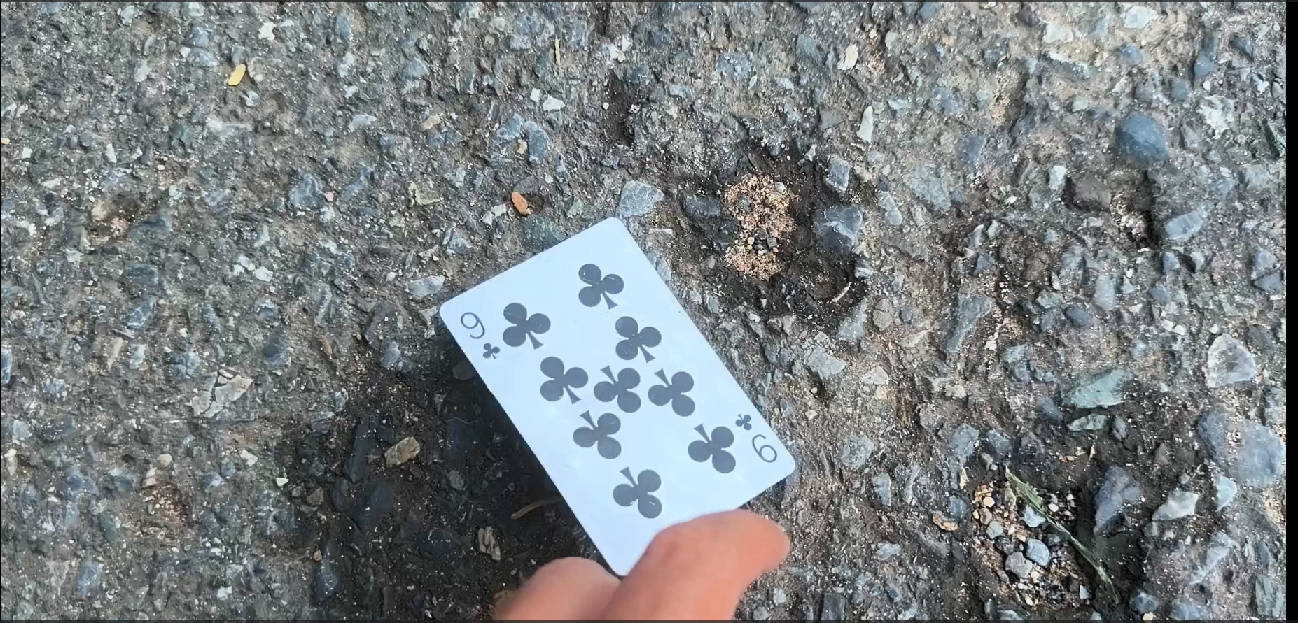 Discovery 07: 9♣, documented beside the road in Kep